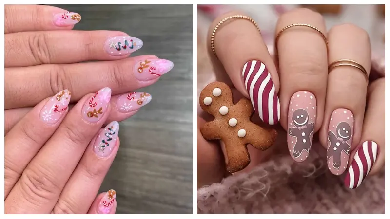 The Delightful Gingerbread Nails Trend of the Holidays Season